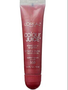 2/$15 L'Oreal: Colour Juice Sheer Juicy Lip Gloss - Watermelon Crush 500